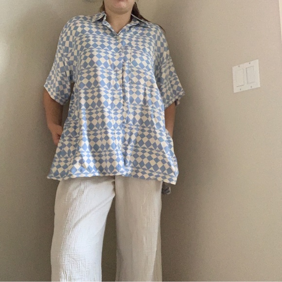 Button Down Shirt - ZARA, short sleeve, print - Picture 2 of 7